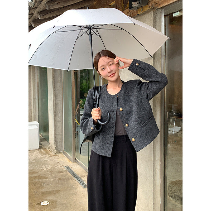 Dame elegant blazjakke med kvalitets knapdetaljer og komfortabel pasform Stilla