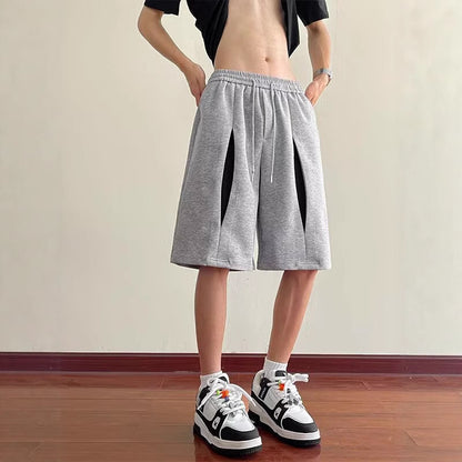 Herrer Sport Shorts med innovative sidelufteindsatser Stilla