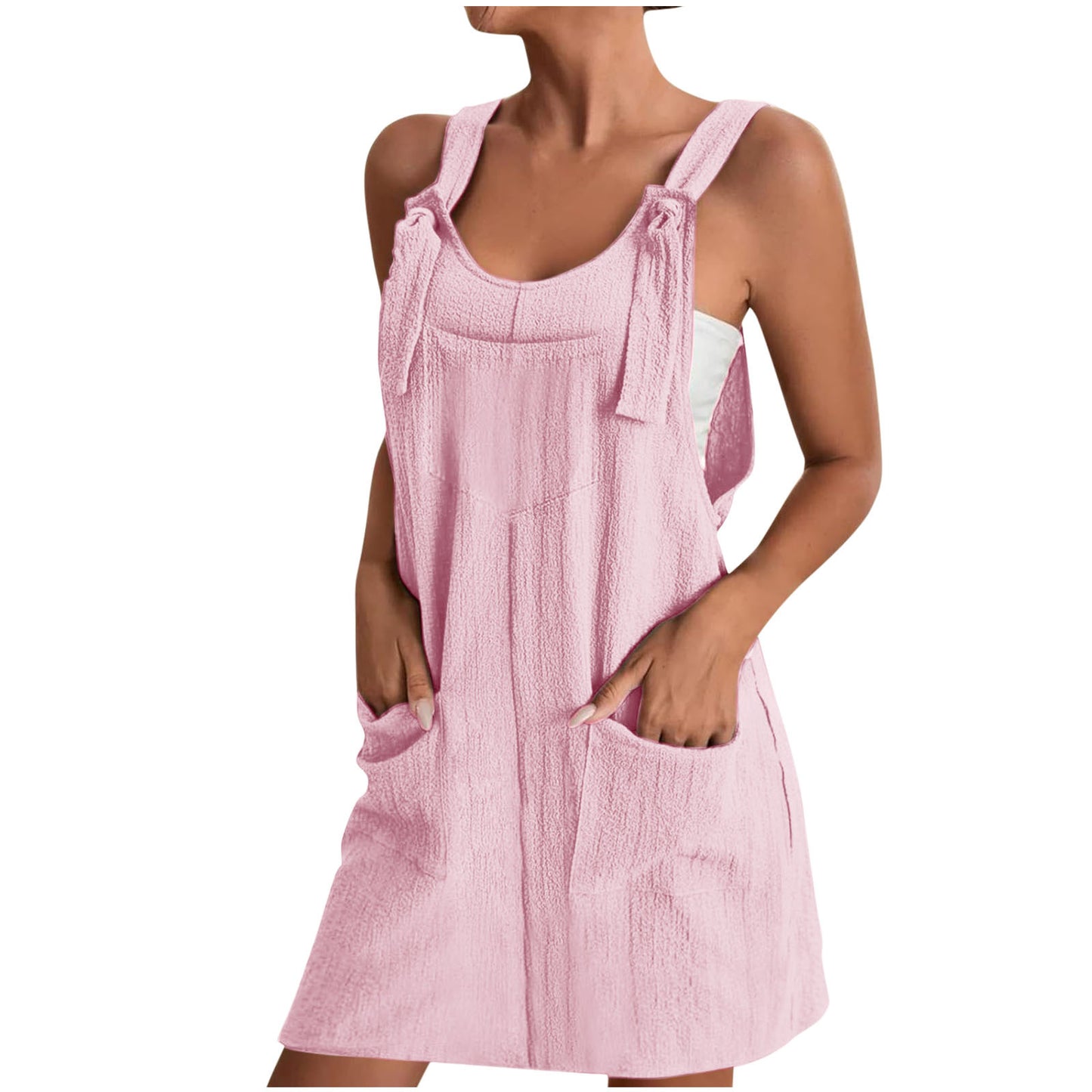 Dame Casual Jumpsuit med praktiske lommer og justerbare stropper Stilla