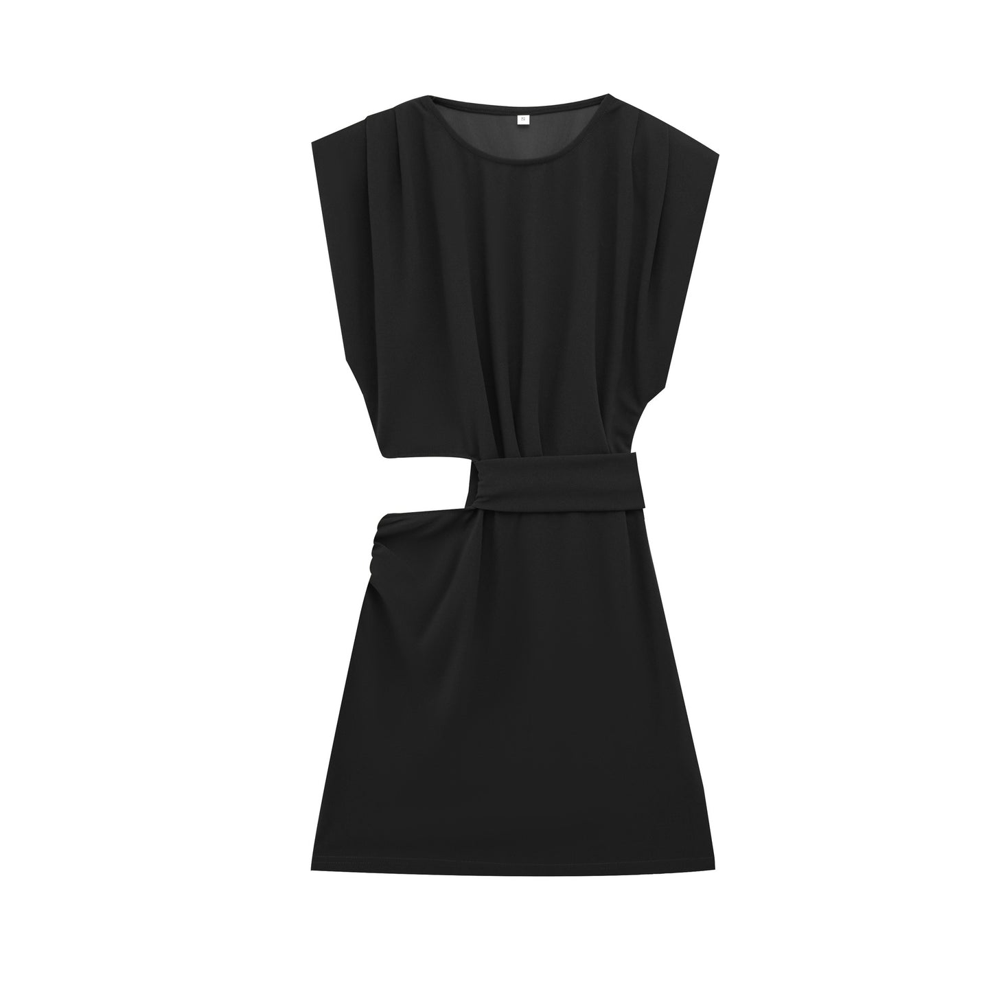 Dame Draperet Mini Wrap Kjole med Bælte Stilla