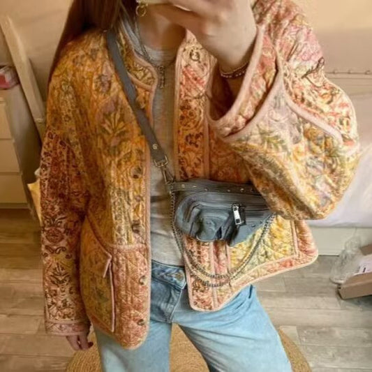 Dame elegant jakke i barok design med praktiske lommer Stilla