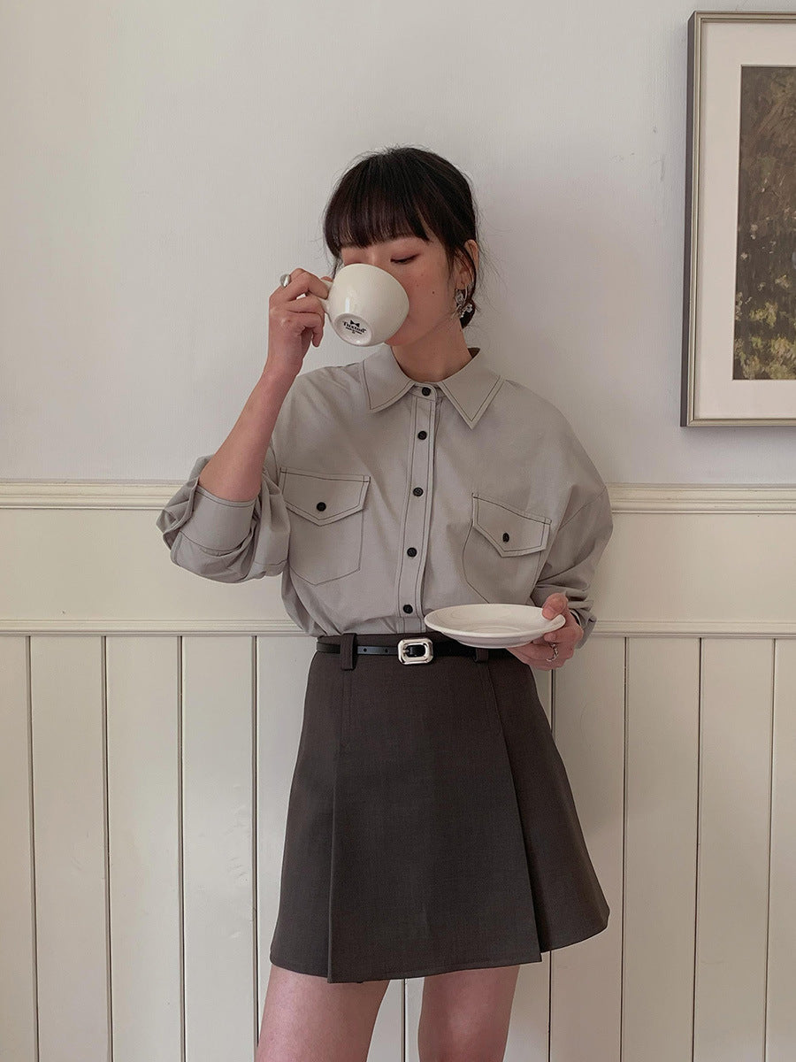 Dame afslappet bluse med moderne snit og fine detaljer Stilla