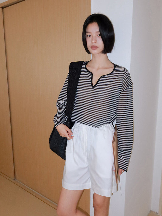 Dame afslappede shorts med elastisk liv og praktiske lommer Stilla