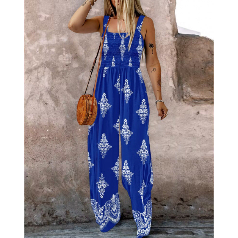 Kvinder Boho Viddebenet Jumpsuit Stilla