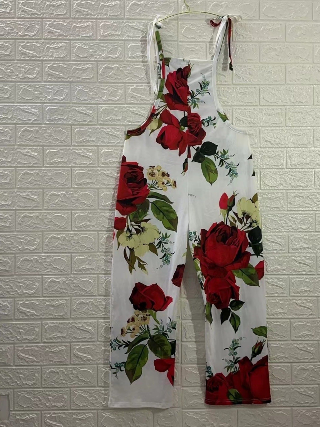 Dame Kunstnerisk Tryk Overall Jumpsuit Stilla