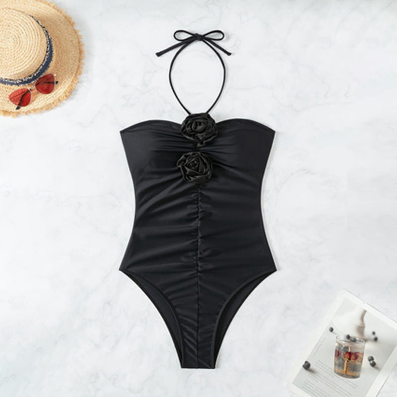 Dame Elegant Floral Accent Éntiers Badedragt Stilla