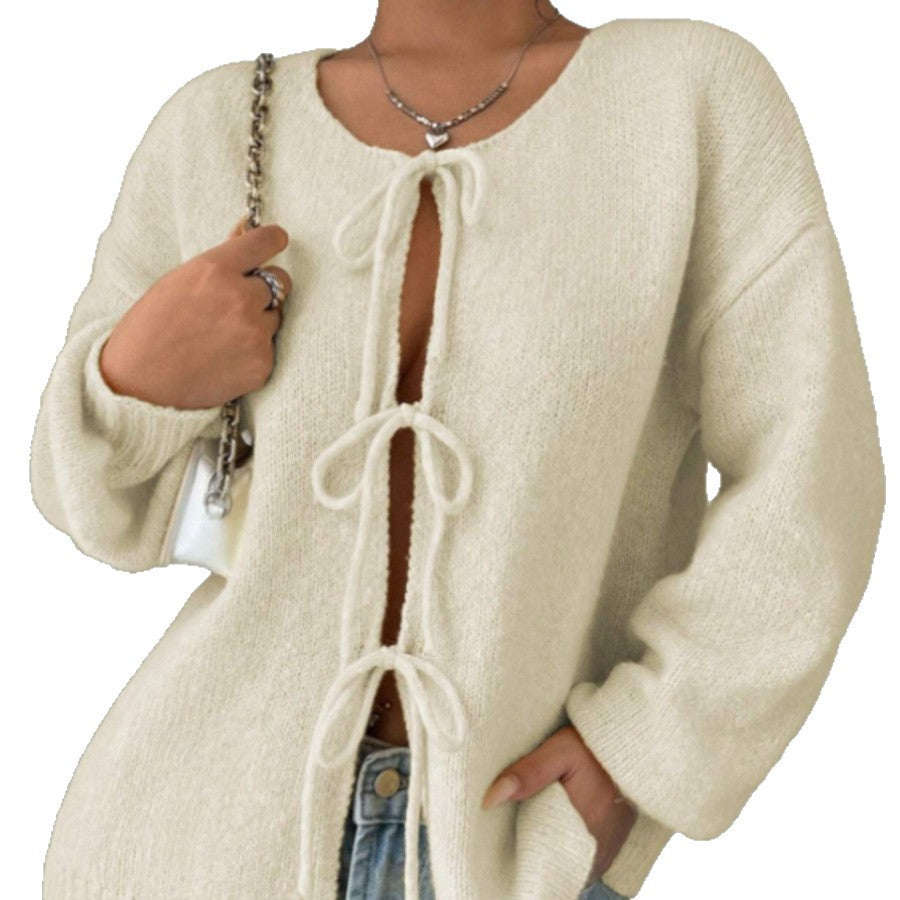 Femme Åben Forside Strikcardigan Stilla