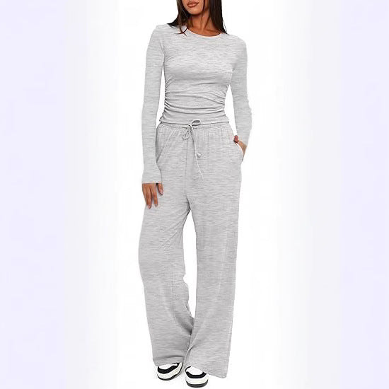 Dame Komfortabel Jumpsuit med bred ben og praktisk bælte Stilla