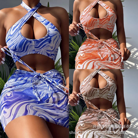 Dame Crop-Top og Rørskørt Sæt Stilla