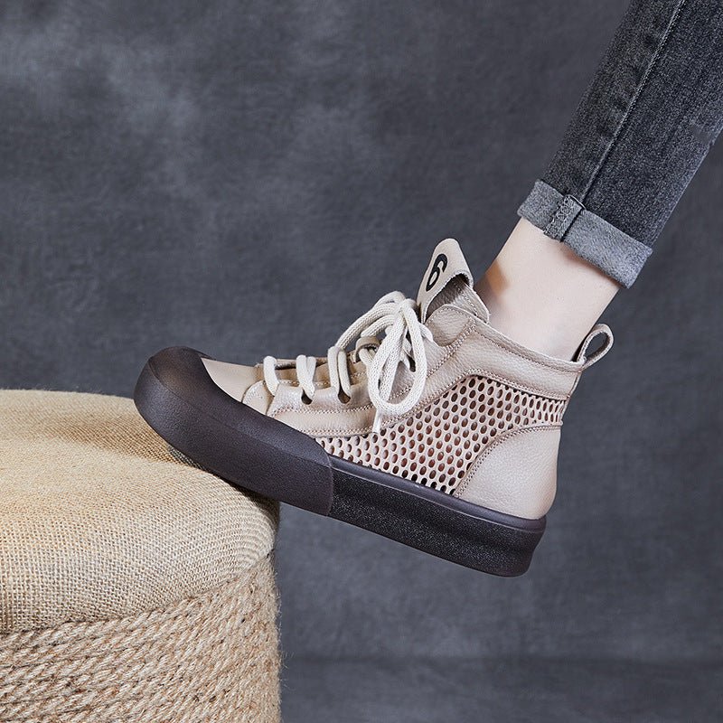 Stilfulde herre high-top sneakers med åndbart mesh-design Stilla