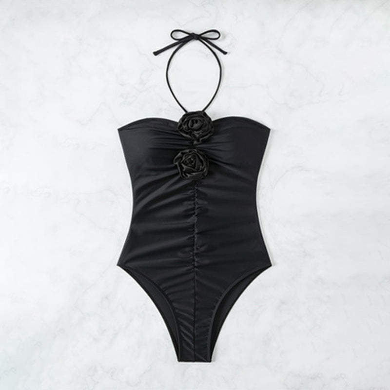 Dame Elegant Badedragt med blomstret detaljer Stilla