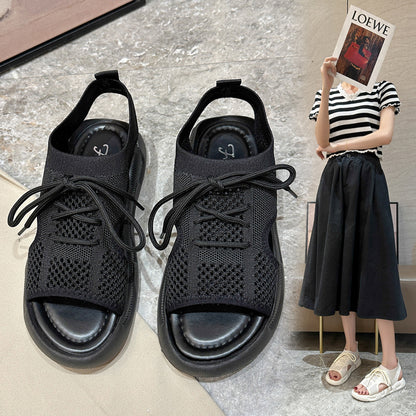 Dame Åndbare Fodtøj Sandaler med elastisk Overdel og skridsikker Sål Stilla