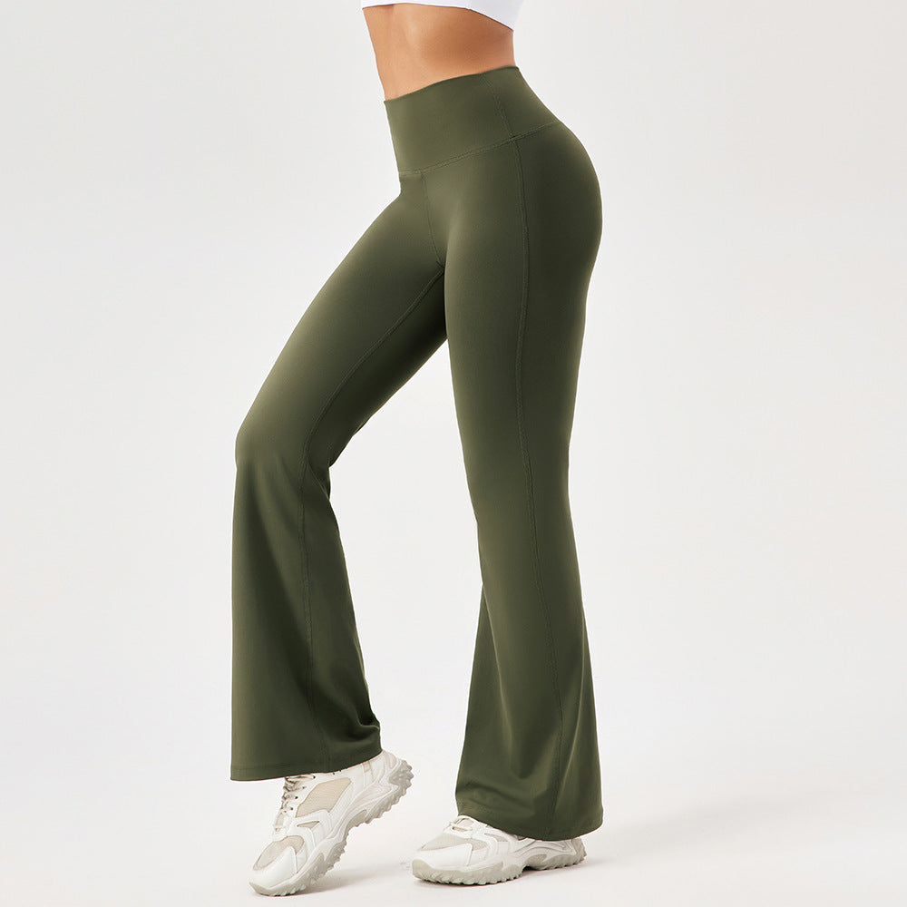 Dame Flared Sport-Leggings med høj talje og åndbare egenskaber Stilla