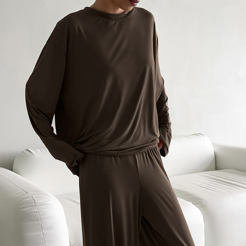 Dame afslappet lounge-sæt med løs top og behagelige bukser Stilla