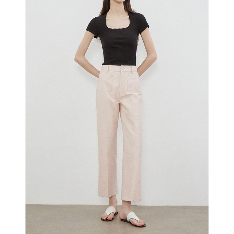 Dame afslappede palazzo bukser med høj talje og praktiske lommer Stilla