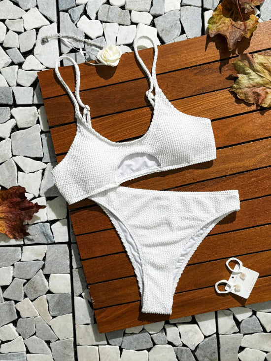 Dame Cut-Out Høj Talje Bikini Sæt Stilla