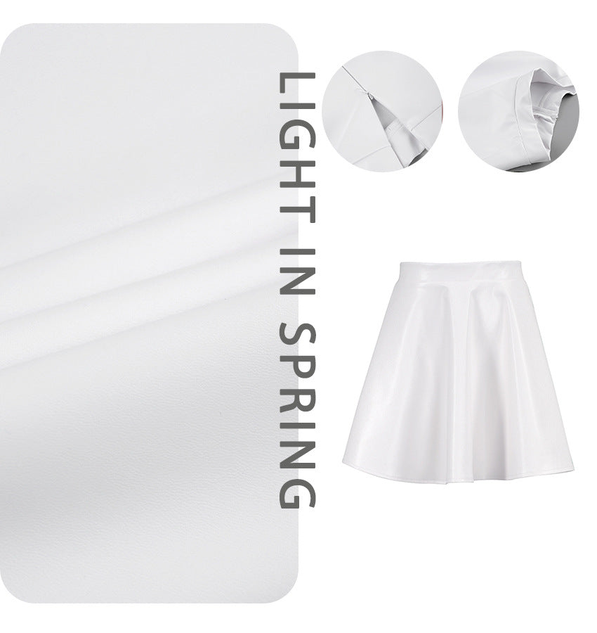 Dame A-linje nederdel i flydende stof med svajende kant Stilla