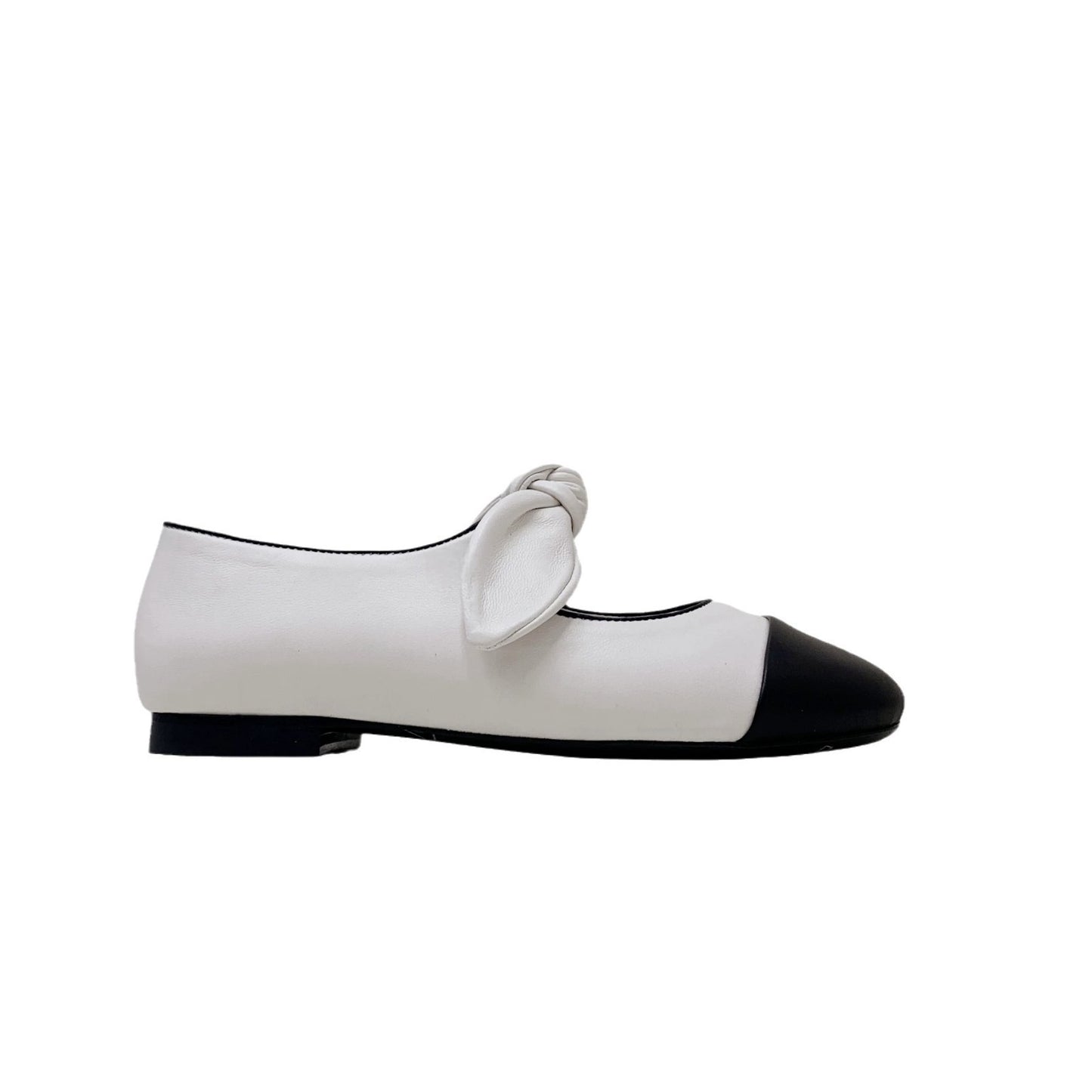 Dame Dekorativ Sløjfe-Detalje Ballerina Flade Stilla