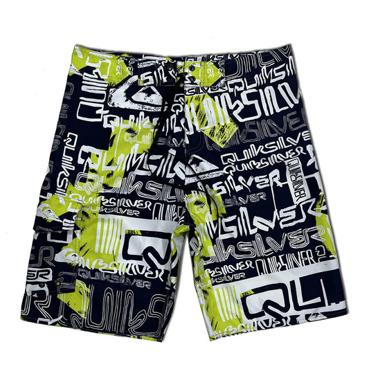 Herrer badshorts med moderigtigt grafikdesign og elastisk bund Stilla