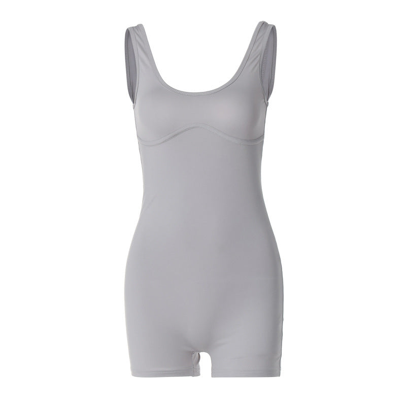 Dame Elegant Sport-Bodysuit med figursyet snit og brede stropper Stilla
