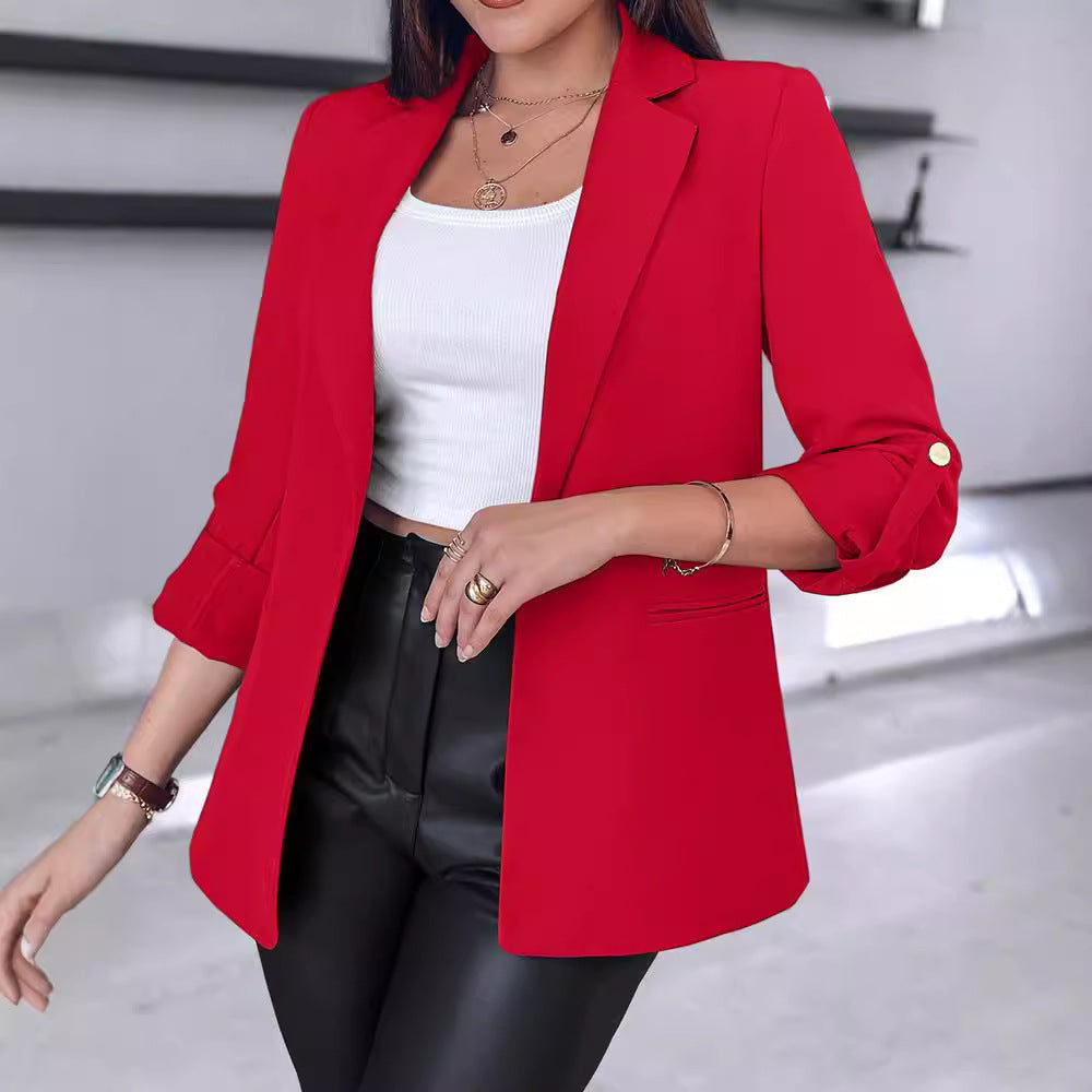 Dame Elegant Blazerjakke med struktureret snit og moderne detaljer Stilla