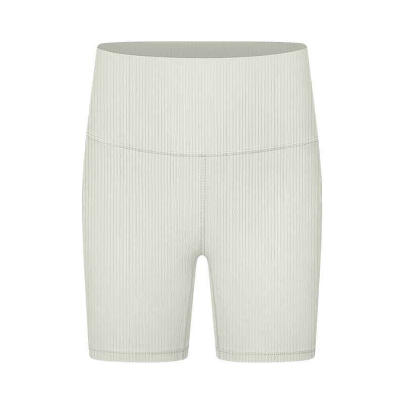 Stilla | Ribbet Nude Feel Talje Formende Yoga Bukser Høj Talje Slankende Udendørs Træningsshorts