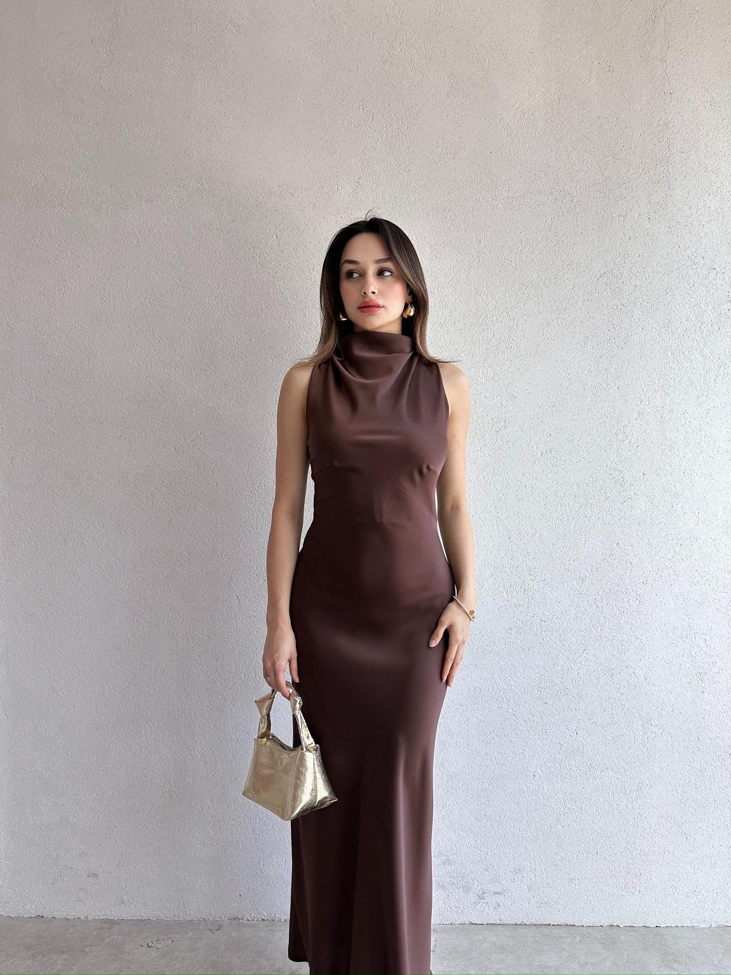 Dame Elegant Bodycon Maxikjole Stilla