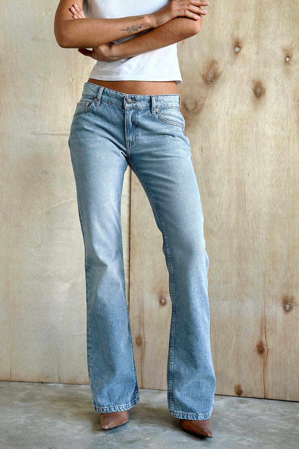 Dame Bootcut Jeans Stilla