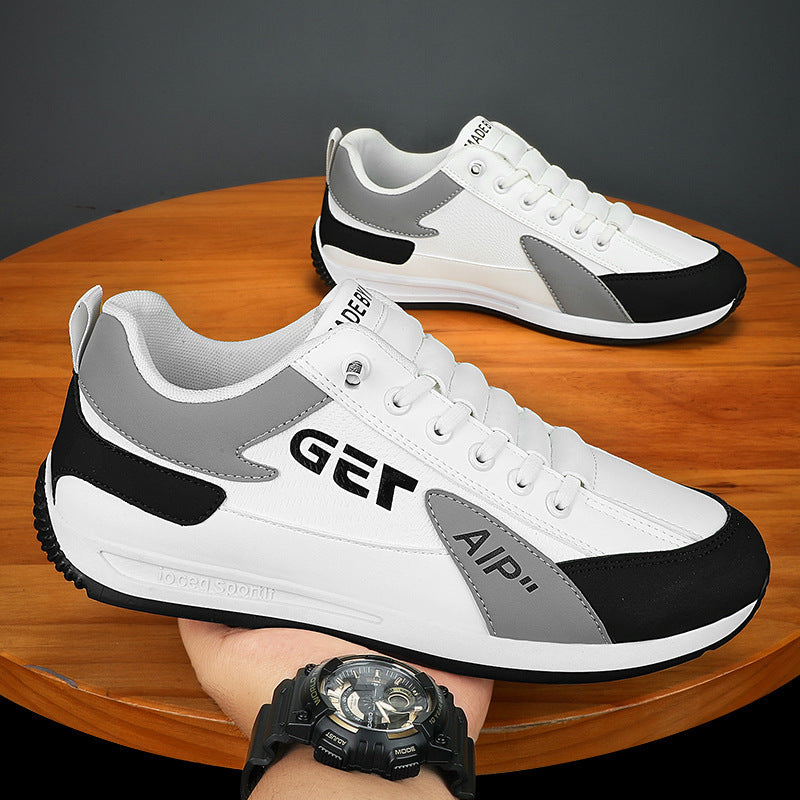 Herrer Mode Lace-Up Sneakers med åndbare indsats Stilla