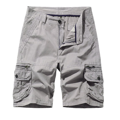 Herre Cargo-shorts med multifunktionelt lomme-design Stilla