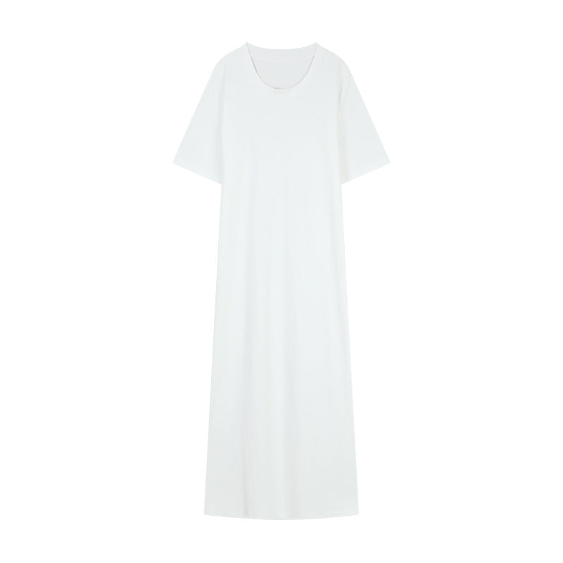 Dame afslappet oversized kjole i åndbart bomuldsblandingsmateriale med løs pasform Stilla
