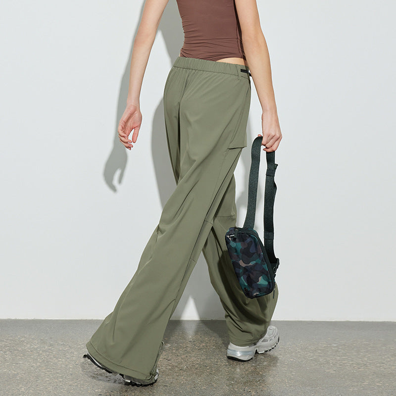 Dame afslappet Cargo-bukser med justerbar talje og praktiske sidelommer Stilla