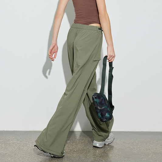 Dame afslappet Cargo-bukser med justerbar talje og praktiske sidelommer Stilla