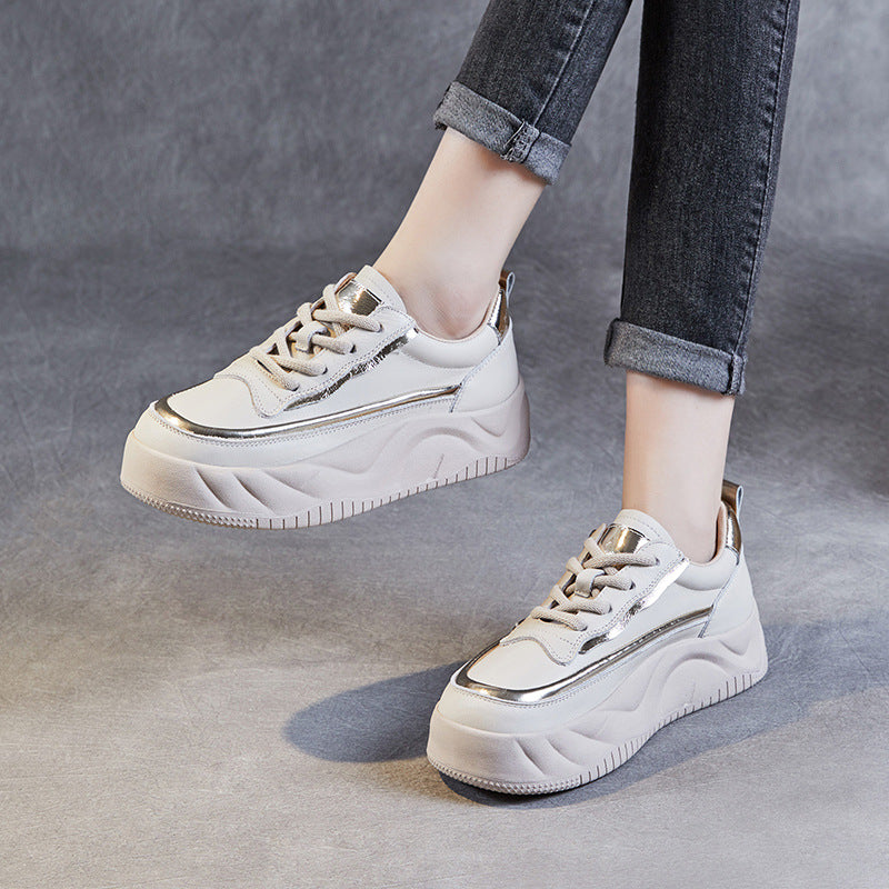 Dame Stilfulde Hævede Platform Sneakers Stilla