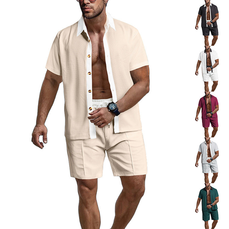 Herre afslappet overdel med shorts Stilla