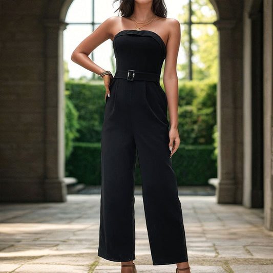 Dame Elegant Strapless Jumpsuit Stilla