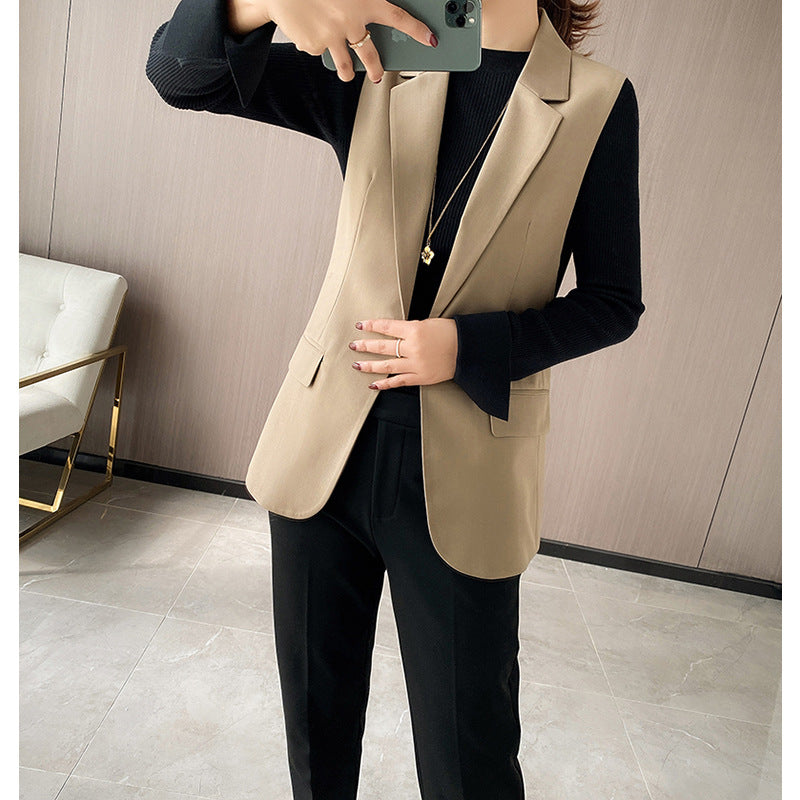 Dame elegant Blazer vest med moderne snit og praktiske lommer Stilla