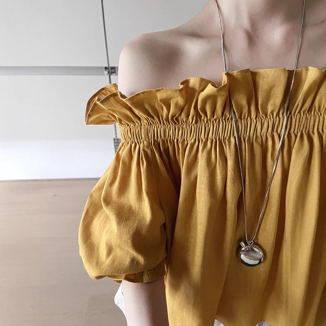 Dame afslappede shorts med elastisk talje og let stof Stilla