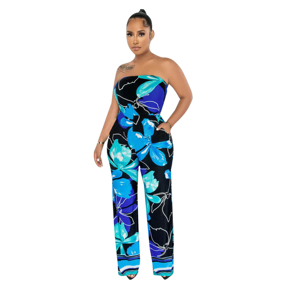 Dame Casual Jumpsuit med bred ben og holdbart materiale Stilla