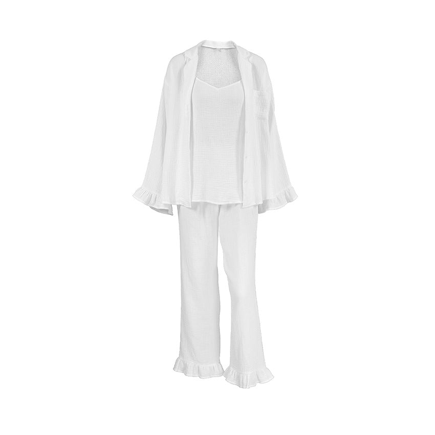 Dame afslappende loungewear-sæt med løstsiddende top og komfortable bukser Stilla