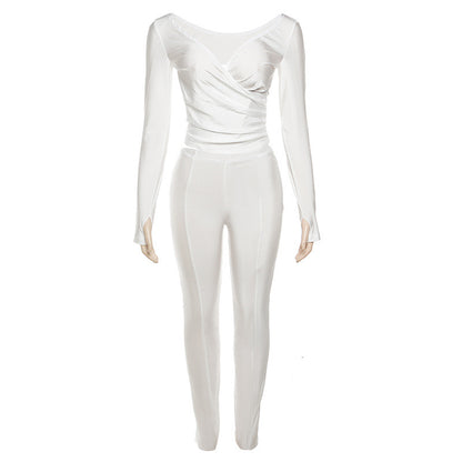 Femme Langærmet Bodysuit Jumpsuit Stilla