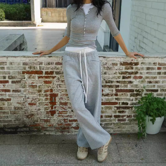 Dame afslappede fritid bukser med elastisk talje Stilla