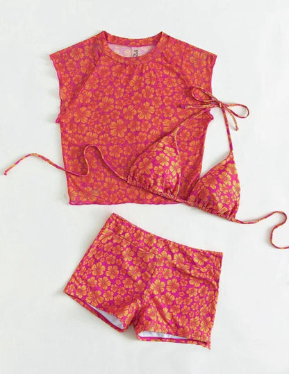 Dame Badetøj Sæt med ærmeløs top og shorts Stilla