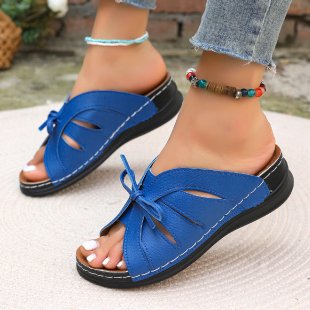 Dame åbne sandaler med modede snøredetalje Stilla