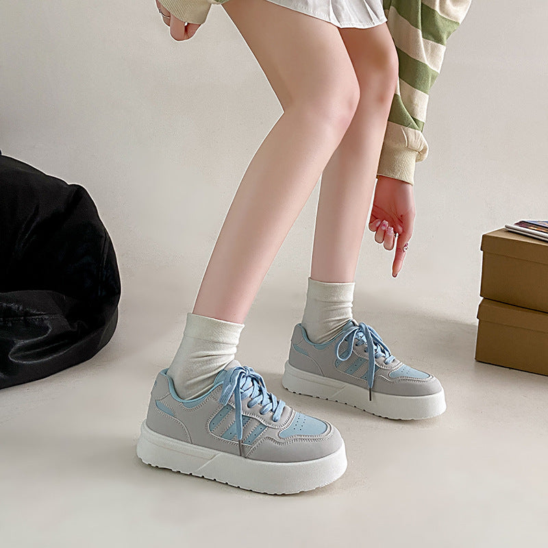 Dame Chunky Platform Sneakers med åndbart overflade og komfortabelt fodseng Stilla