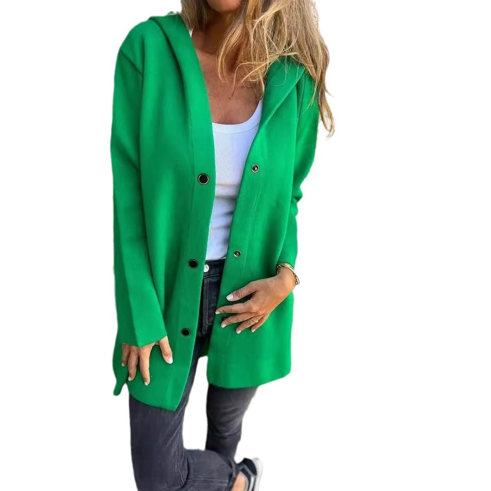 Dame afslappet oversize knap cardigan Stilla