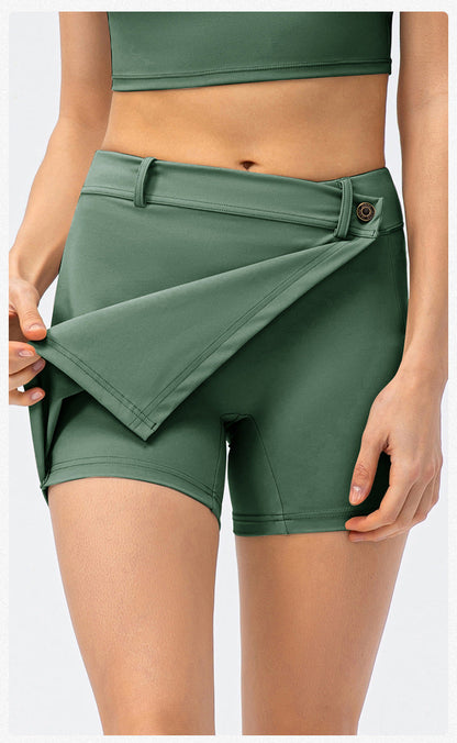 Stilla | Brocade Culotter Nude Feel Yoga Dance Løbeskørt Fitness Shorts