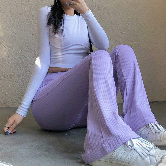 Dame Plisseret Høj Talje Leggings Stilla