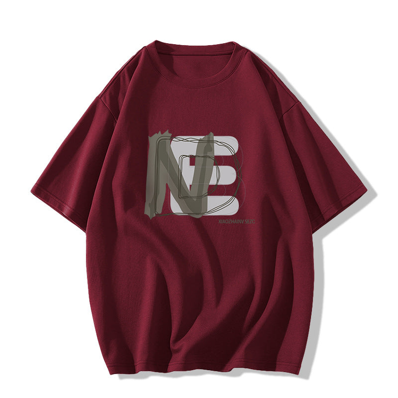 Dame Oversized T-shirt med kreativ grafisk print Stilla