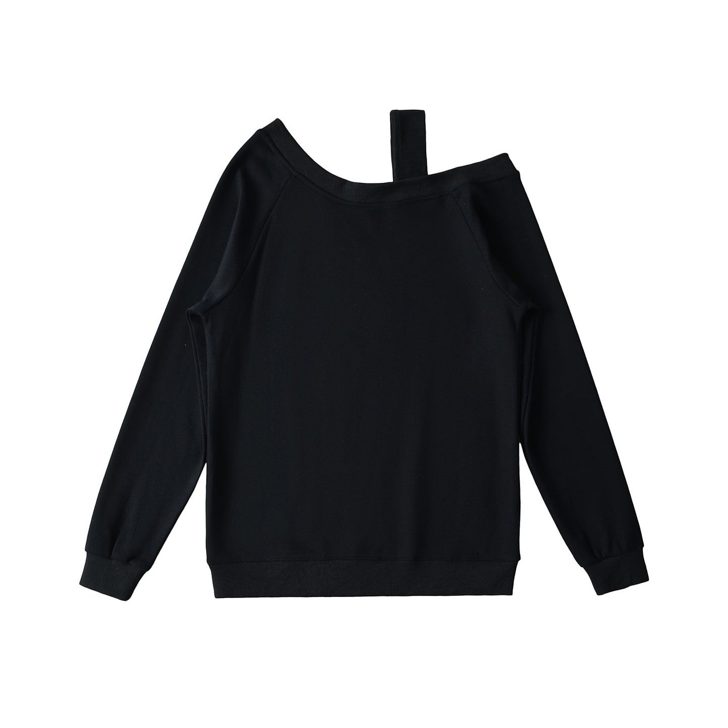 Dame afslappet Off-Shoulder Pullover med elastisk linning og fashionable detaljer Stilla